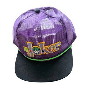 NWT Vintage Six Flags The‎ Joker Ride Full Mesh Rope Snapback Adult Hat Cap